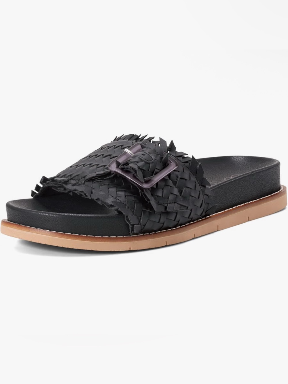 Earth Fontane Woven Flat Sandals In Black Women’s Size 10M